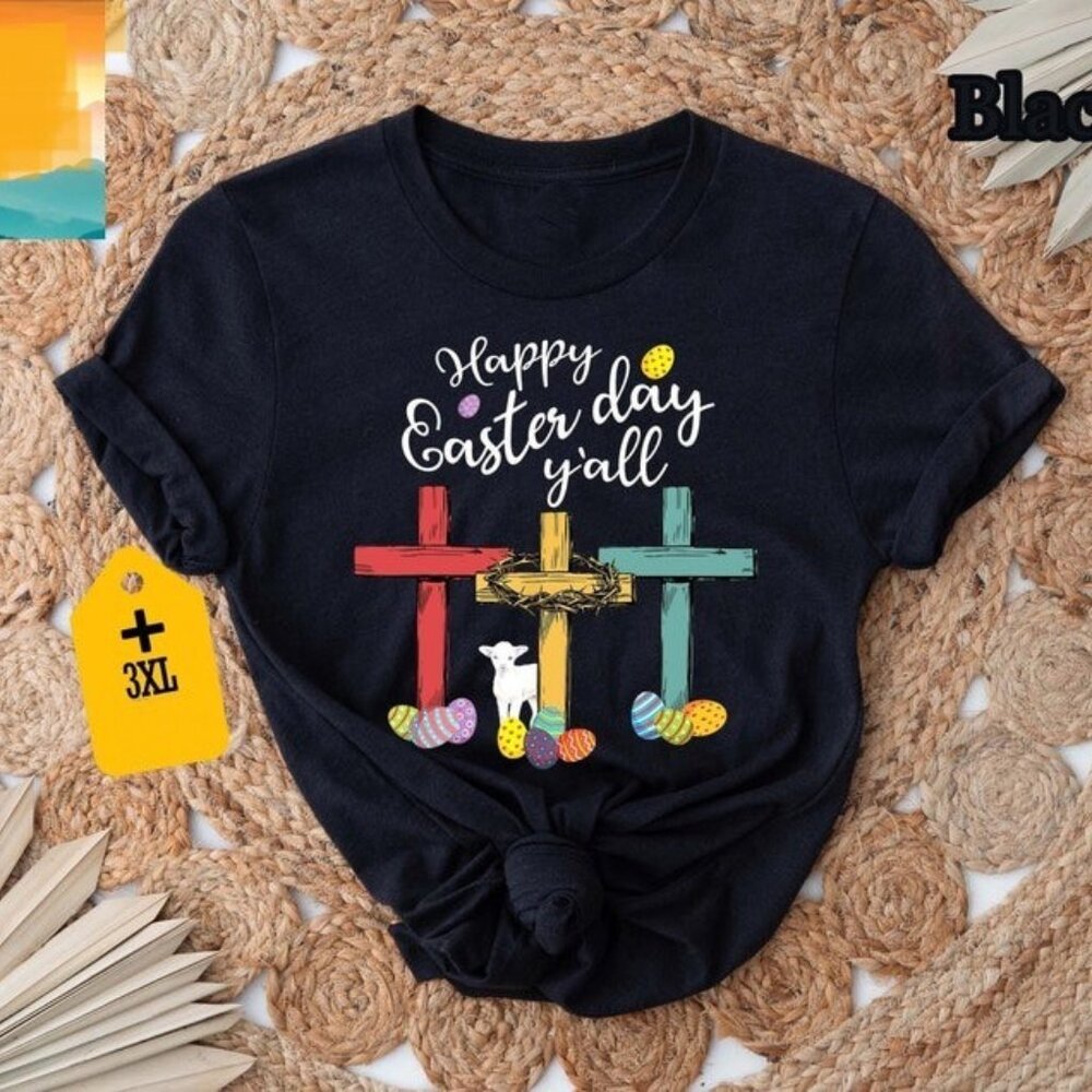 Happy Easter Day Y'all Shirt, Easter Bunny Tee